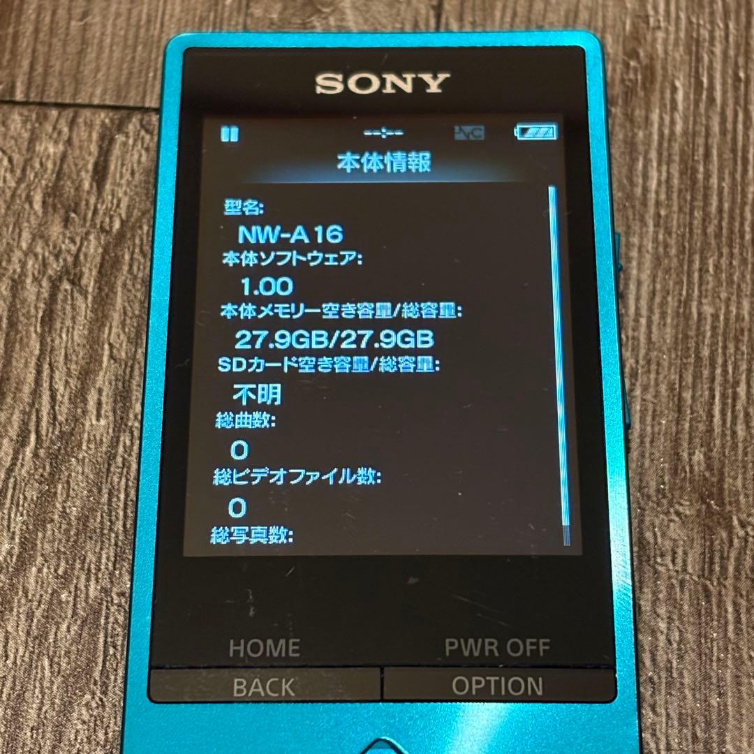 SONY WALKMAN ウォークマン NW-A16 オーディオプレーヤー