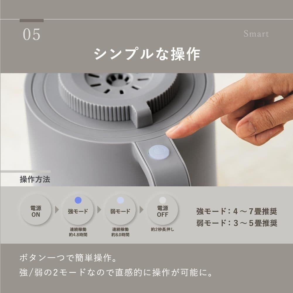 【美品】LAViNO 卓上加熱式加湿器　スチーム式