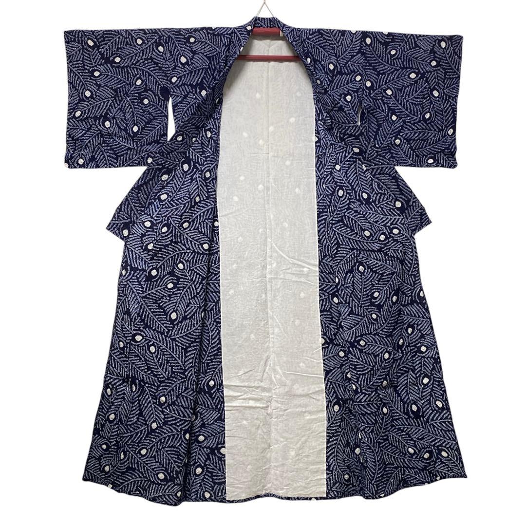 【専用です】 孔雀の羽根 絞り浴衣 有松絞り浴衣 yukata