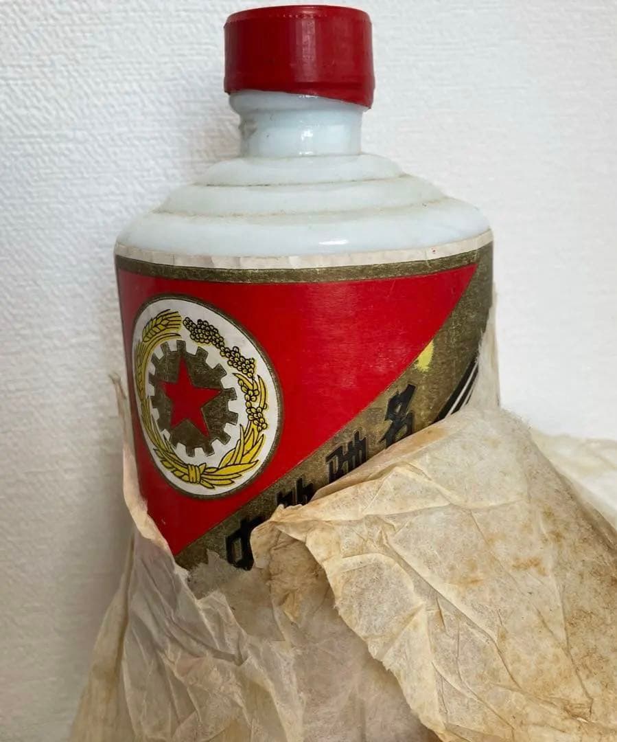 超稀少! 貴州茅台酒1987年 正規品 五星麦 マオタイ酒54度 重さ1025g