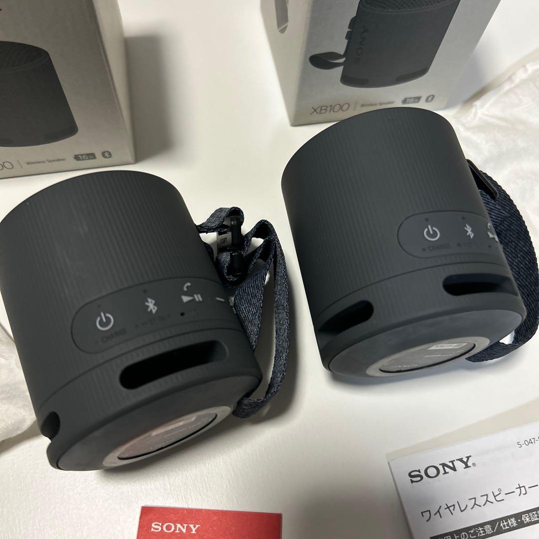 ソニー srs xb100 ブラック2個セット 美品 ケース付き