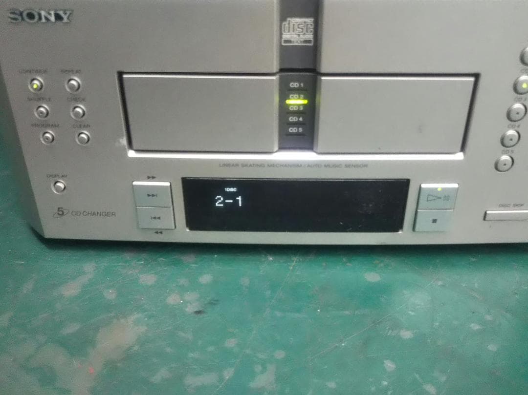 SONY CDP-MS919 整備済　5連CD機器単体　DHC-MS919の単品
