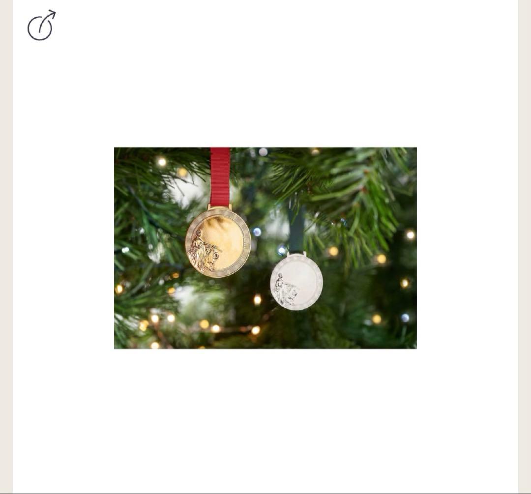 THE  MINT クリスマスオーナメント　ウナとライオン　シルバー