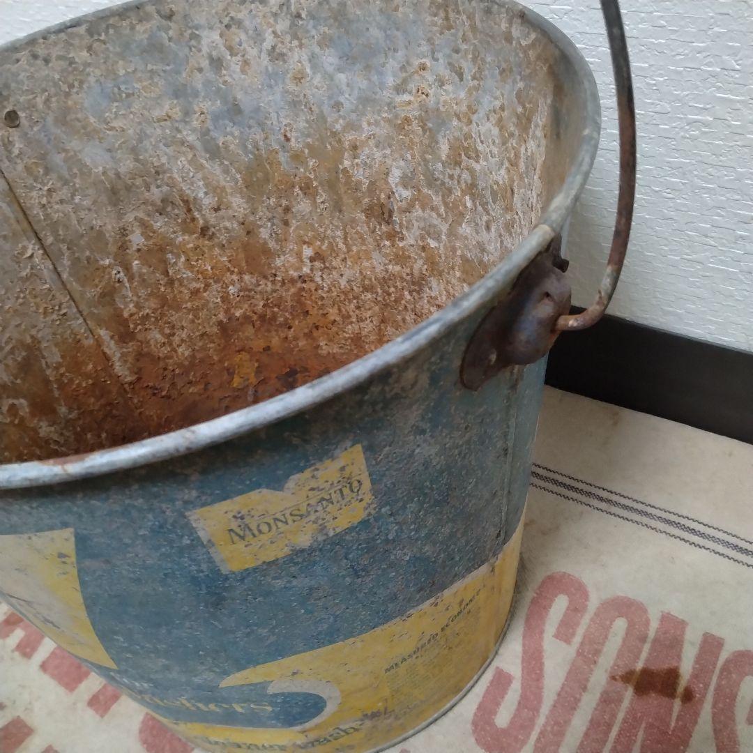 50s~60s vintage　ブリキ　バケツ　all LAUNDRY SOAP