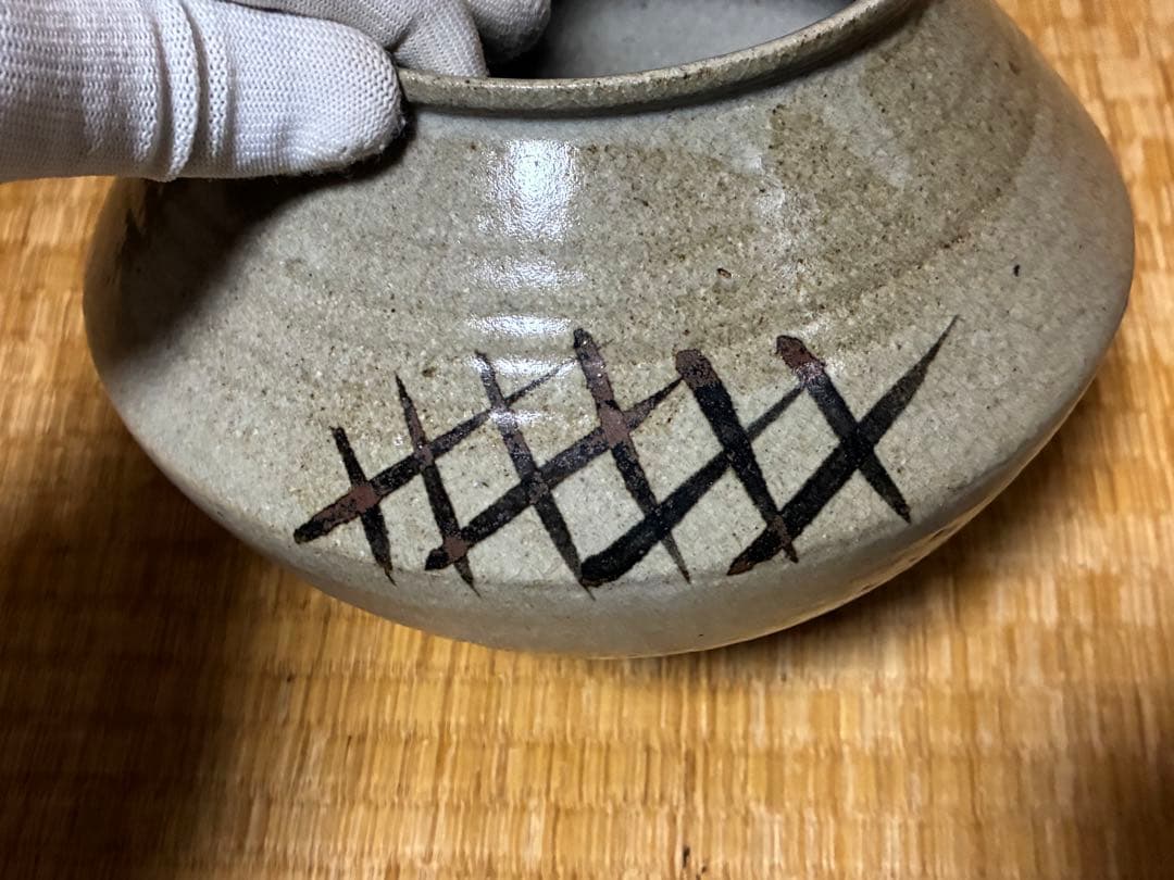 茶道具 絵唐津 唐津 水指 木箱入 時代物