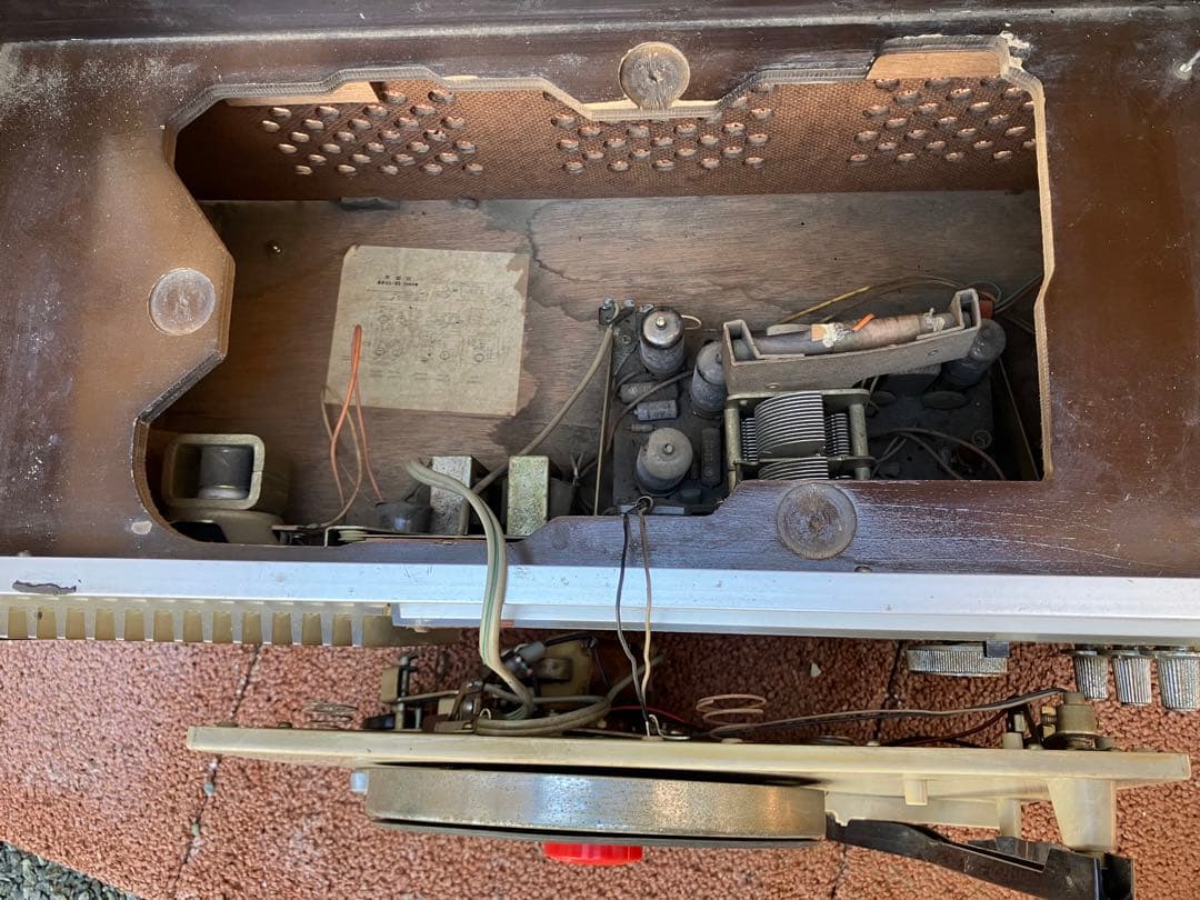 ナショナル Stereo ラジオ レコードプレーヤー真空管SE-1300