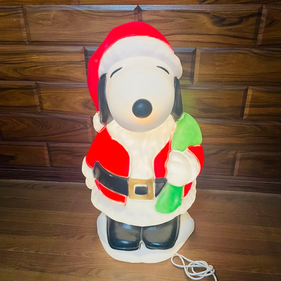 超超超レア スヌーピー サンタクロース イルミネーション 80cm SNOOPY