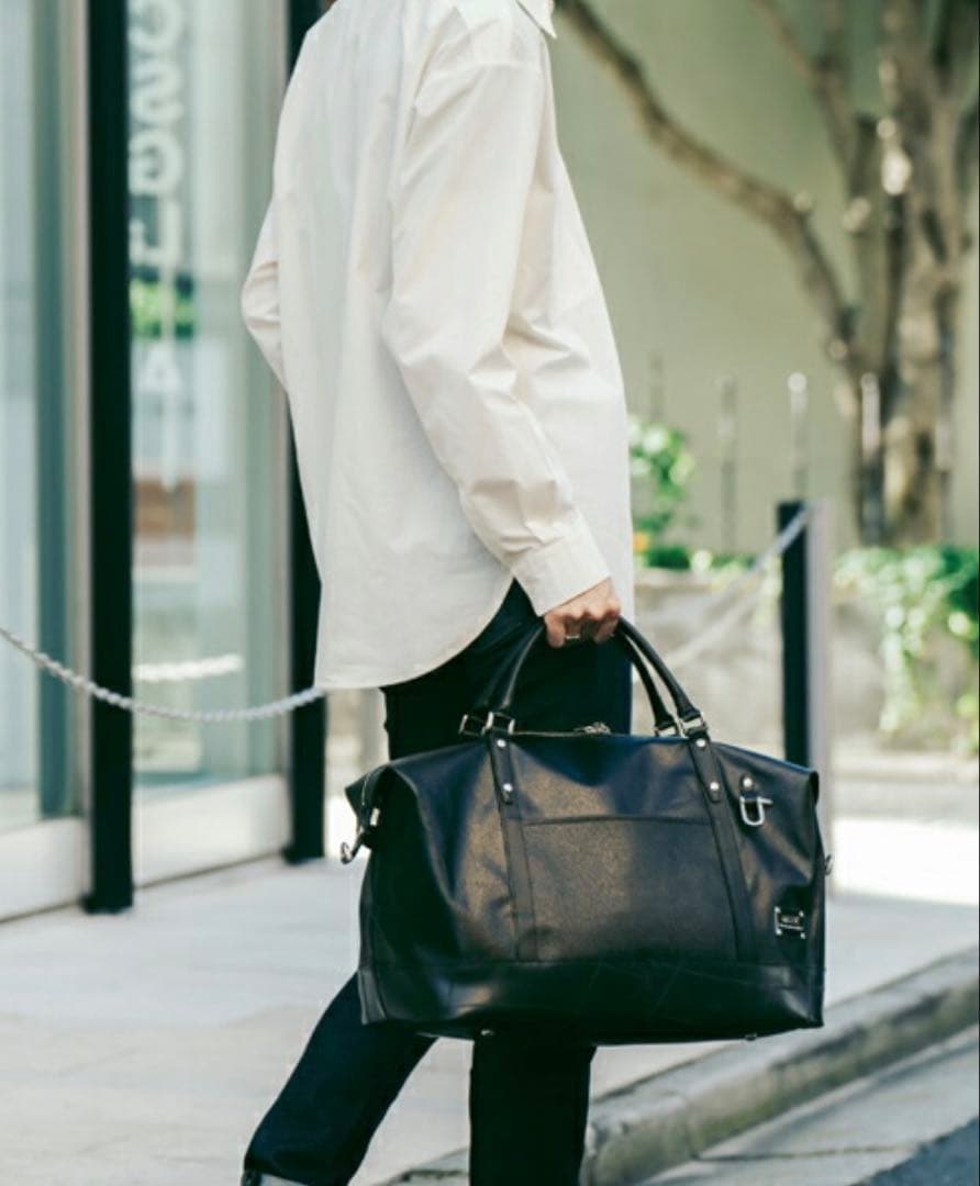 SEAL × 森野帆布 コラボ 2way トラベルボストンバッグ　防水レッド