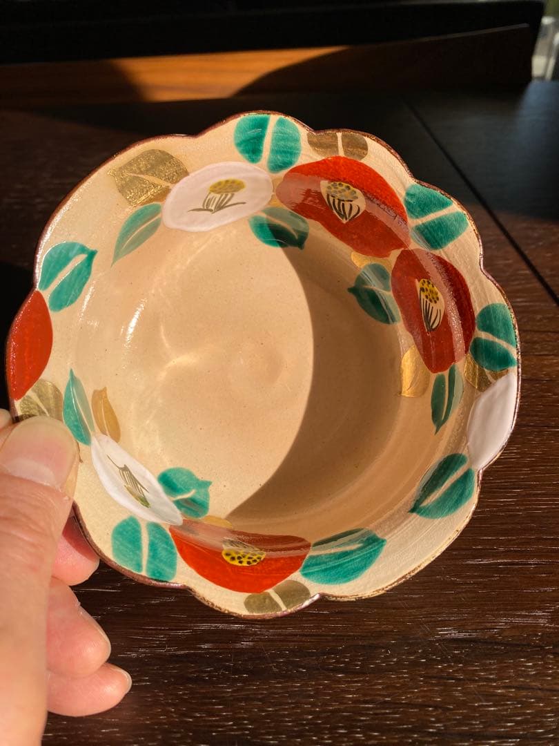 乾山写　京焼　椿向付10客 新品未使用