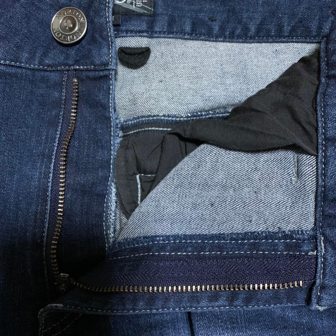 ノートン NORTON ジーンズ ウイングロゴ 刺繍 ストレッチ デニムパンツ