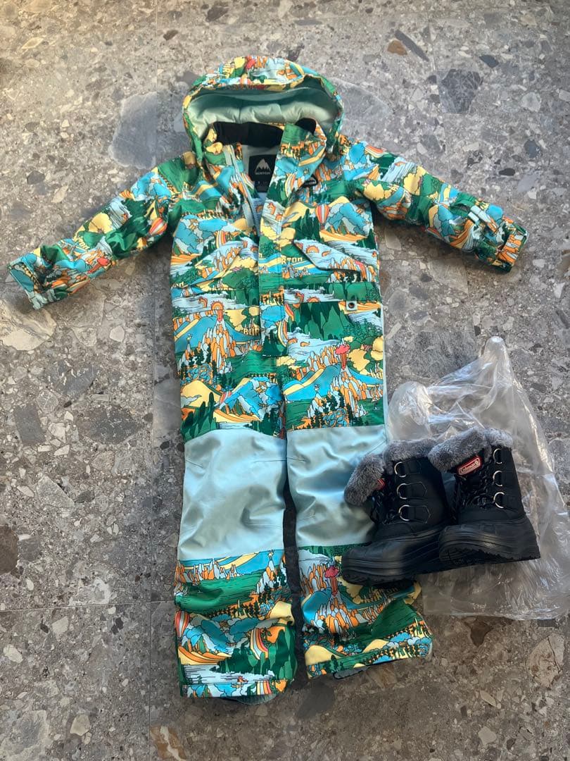 BURTON キッズ110 5歳　スノーブーツセット