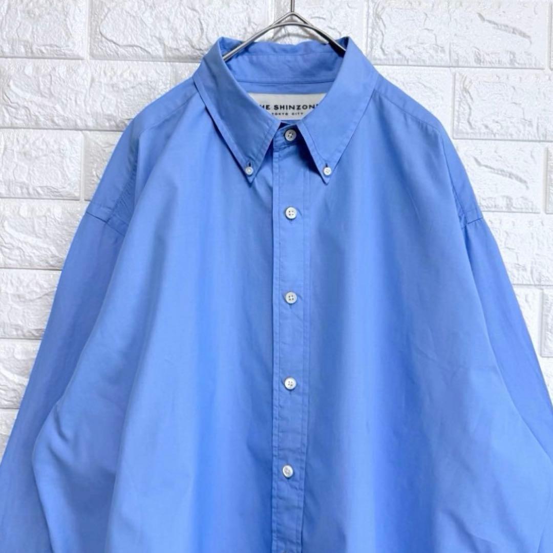 美品 THE SHINZONE/シンゾーン DADDY SHIRT BLUE