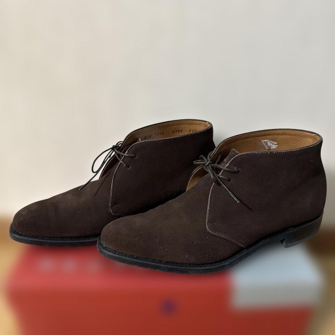 REGAL リーガル ダークブラウン スエード チャッカブーツ ビジネスシューズ
