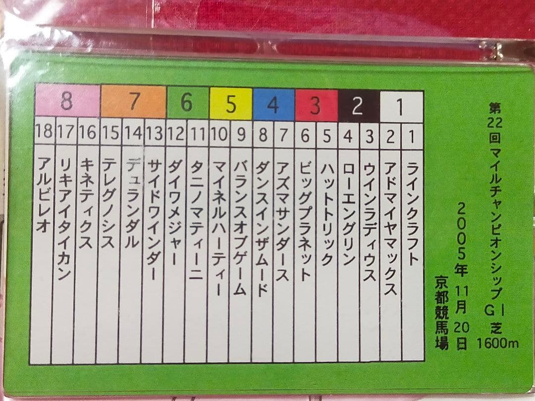 ◆　競馬　JRA　◆　ナリタブライアン　◆　キーホルダー　２種セット　◆有馬記念