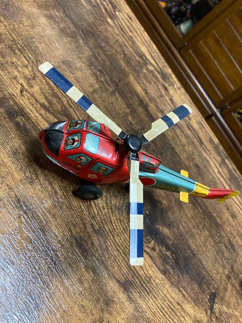昭和レトロ　ブリキ製　UH-1B型　ヘリコプター　MADE IN JAPAN