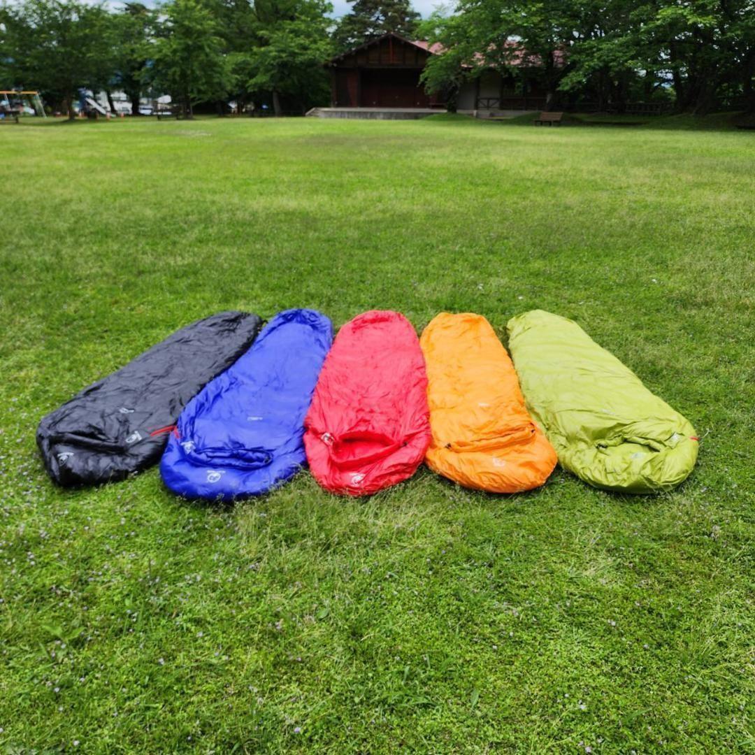 ★SALE★　高級ダウン使用　マミー型　寝袋 ダウンシュラフ　400g　ブラック