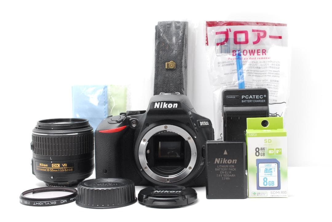 【使用感少の美品】Nikon D5500　WiFi搭載モデル　スマホ転送　自撮り