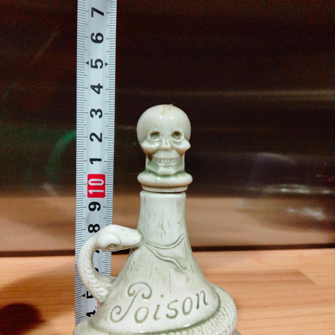 アンティーク 20s 30s スカル ドクロ 蛇 デカンタ ビンテージ ポイズン