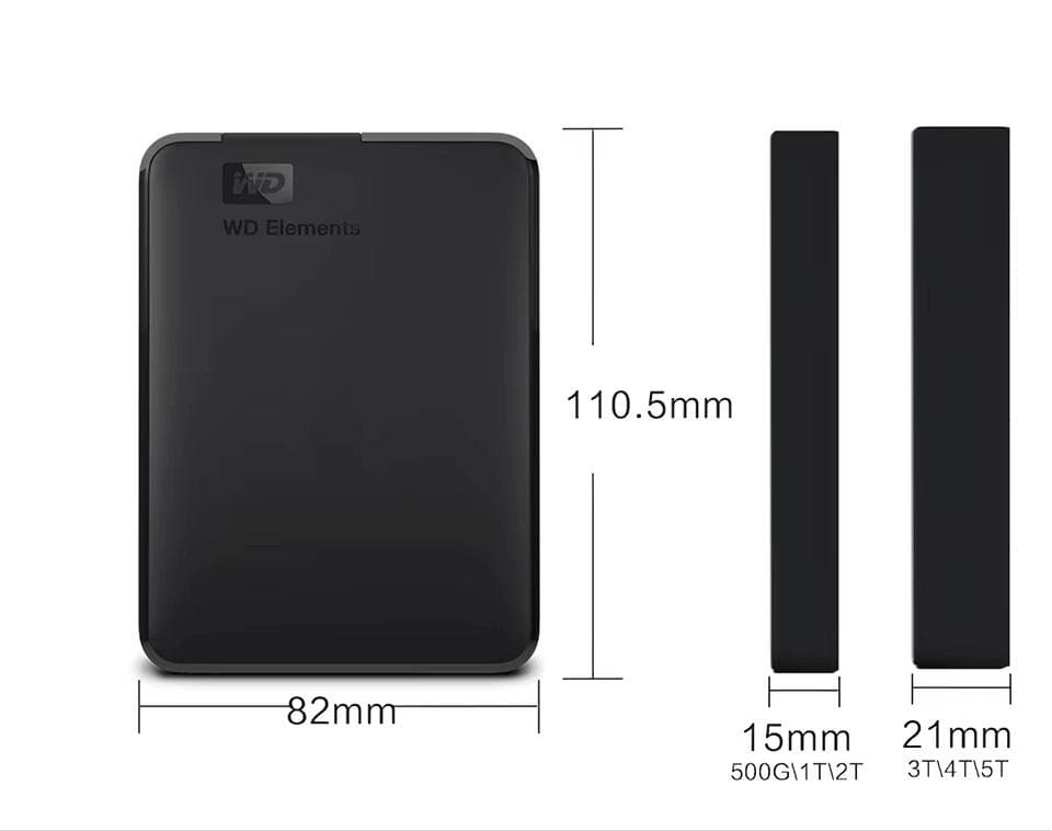 ウエスタンデジタル(Western Digital)外付けハードディスク 2TB