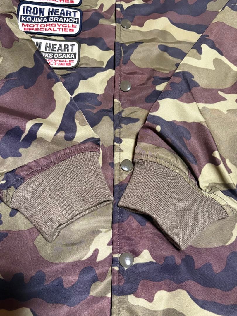 IRON HEART カモフラージュ ナイロンコーチジャケット X-LARGE
