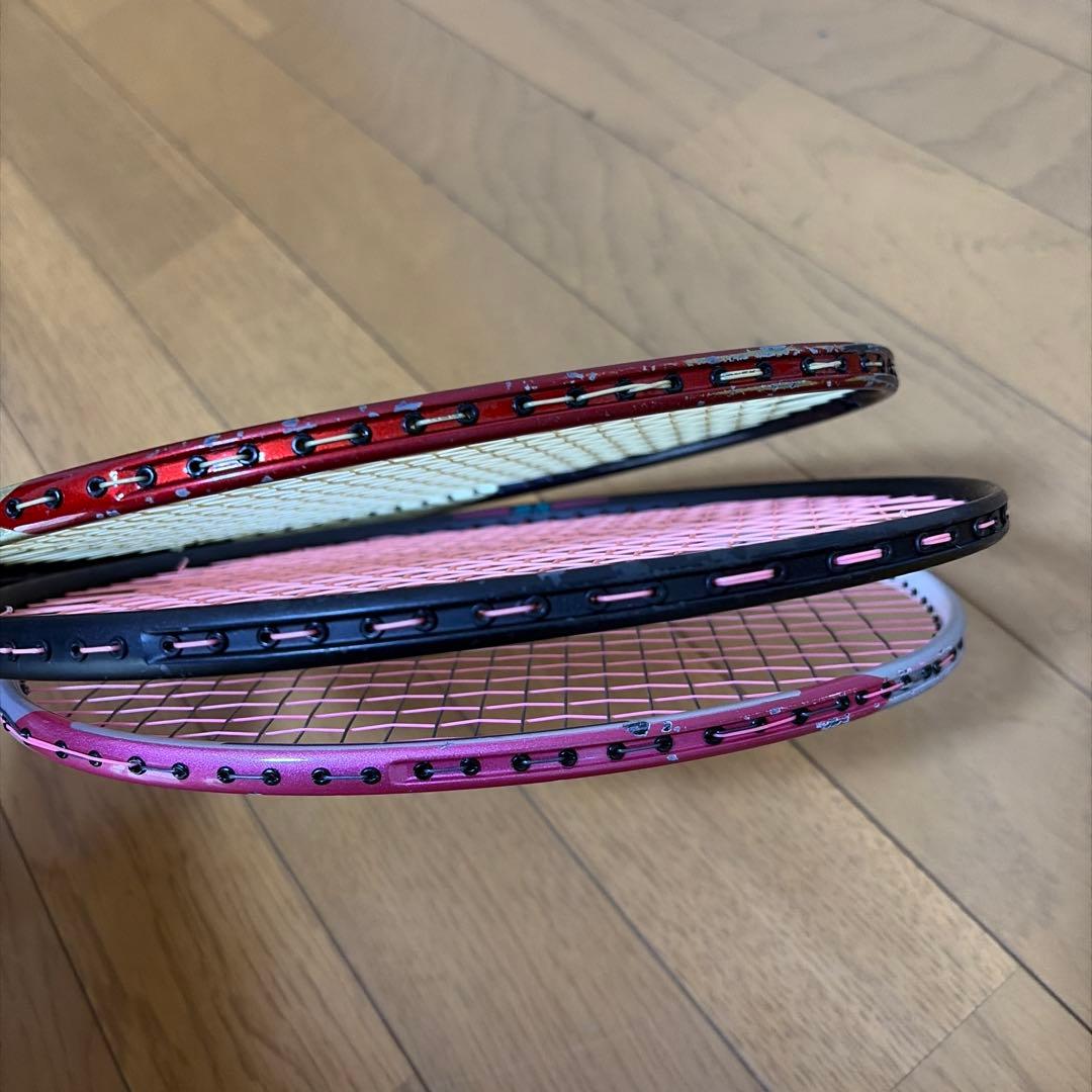 バドミントンラケット 3本セット Carbonex ヨネックス