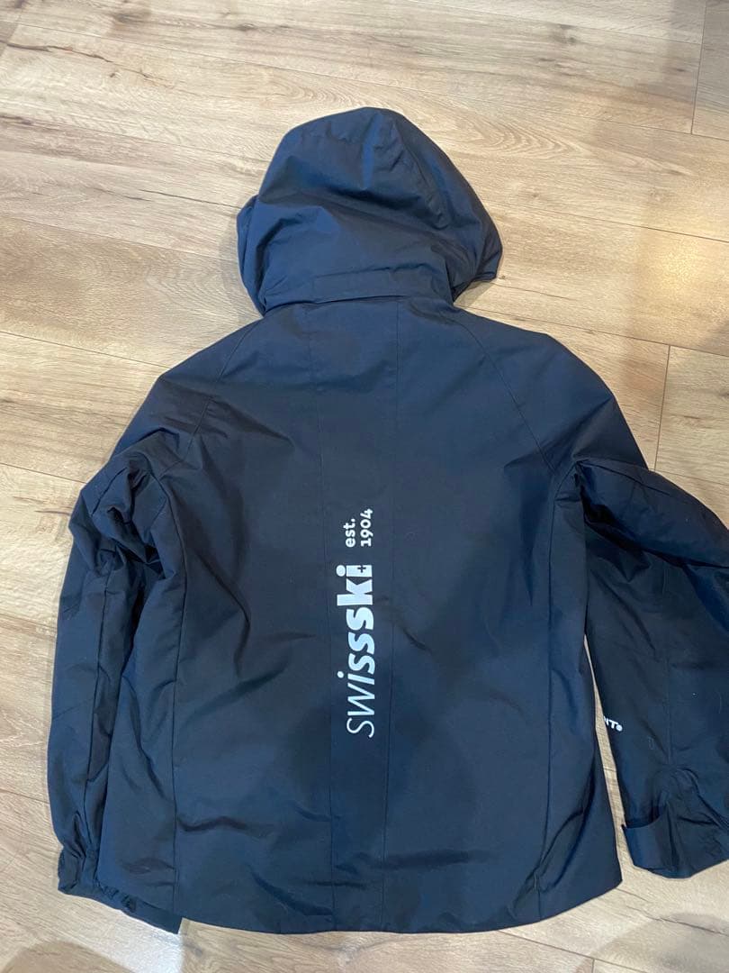DESCENTE スキーウェア 黒 赤