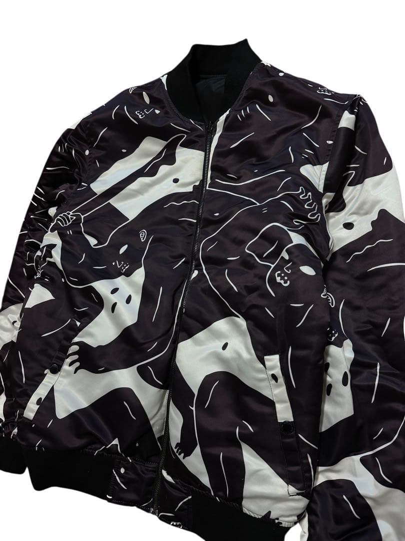 レア！HUF cleonpeterson コラボ ナイロンボンバージャケット L