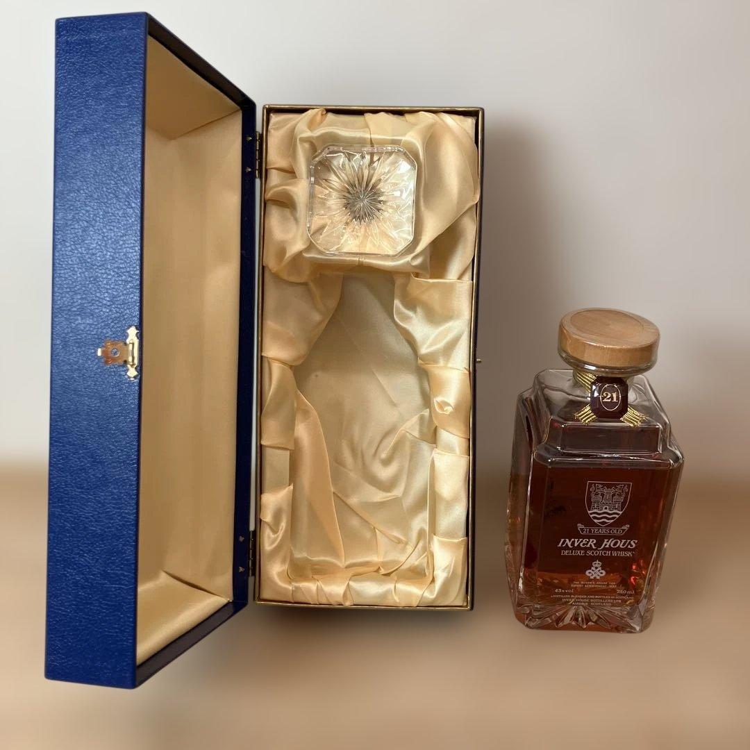 未開栓INVER HOUSE 21年 デラックススコッチウイスキー 750ml