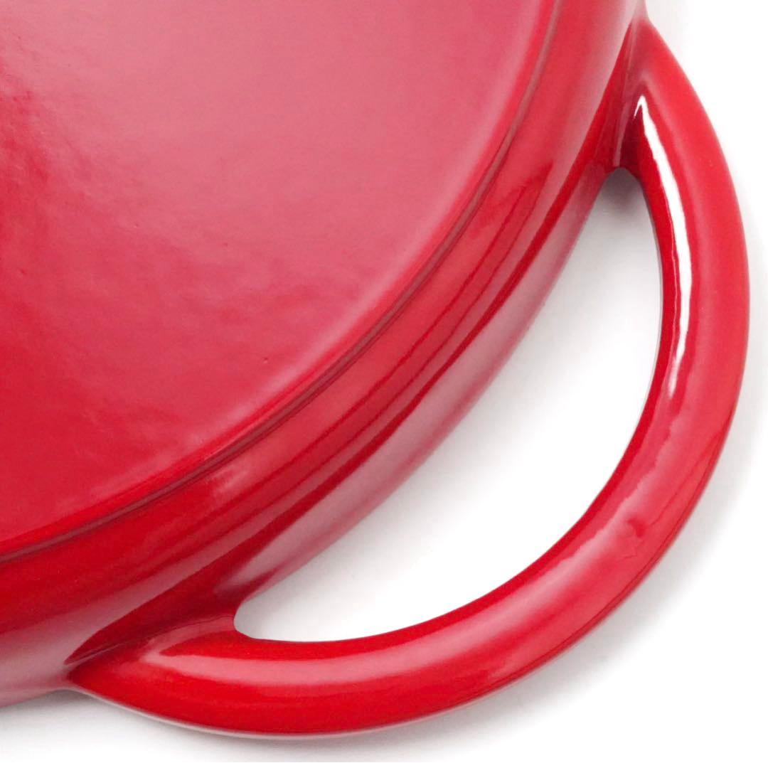 【美品】ストウブ staub ピュアグリル ラウンド 26cm チェリー