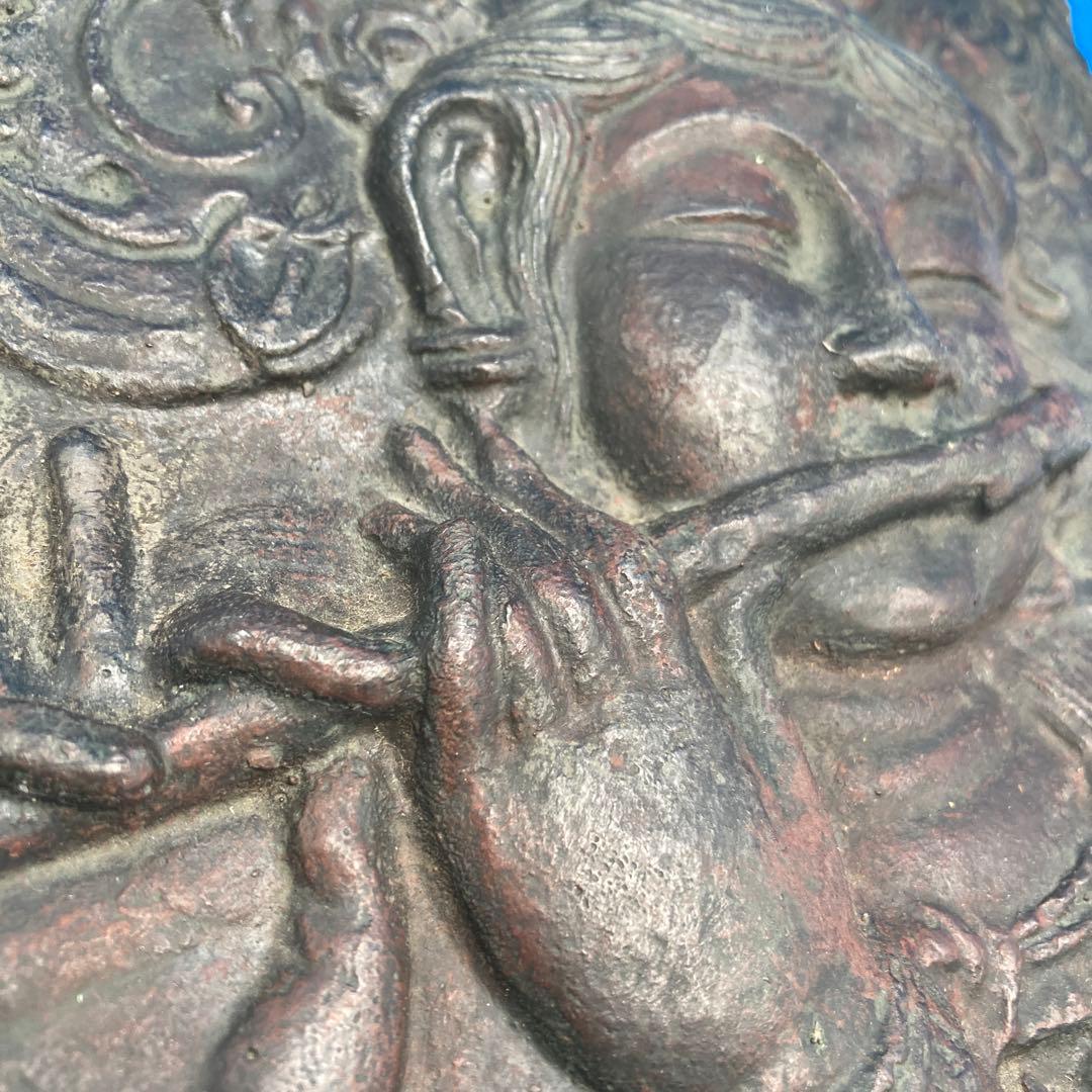 笛吹童子　奈良にて購入　焼物　陶器　1970年代　古美術　美品　18✖︎14.5