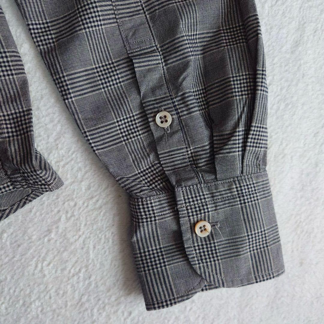 未使用45R スーピマオーガニックバチストのフリルプティローファーシャツ