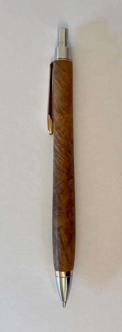 Woodpencraft ウッドペンクラフト チーク瘤 シャーペン 木箱付き