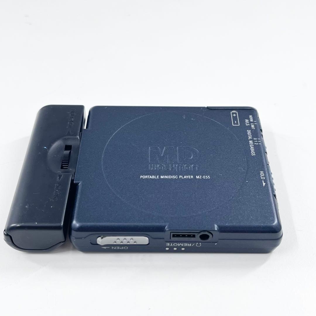 SONY MZ-E55 MDウォークマン 美品 動作確認済 リモコン ケース付