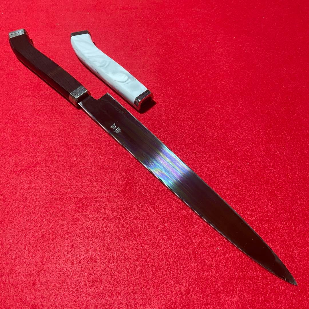 銀三　柳刃　９寸　堺刃物　鏡面