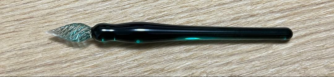 pentonote オリジナル ガラスペン しのぶの翠色。