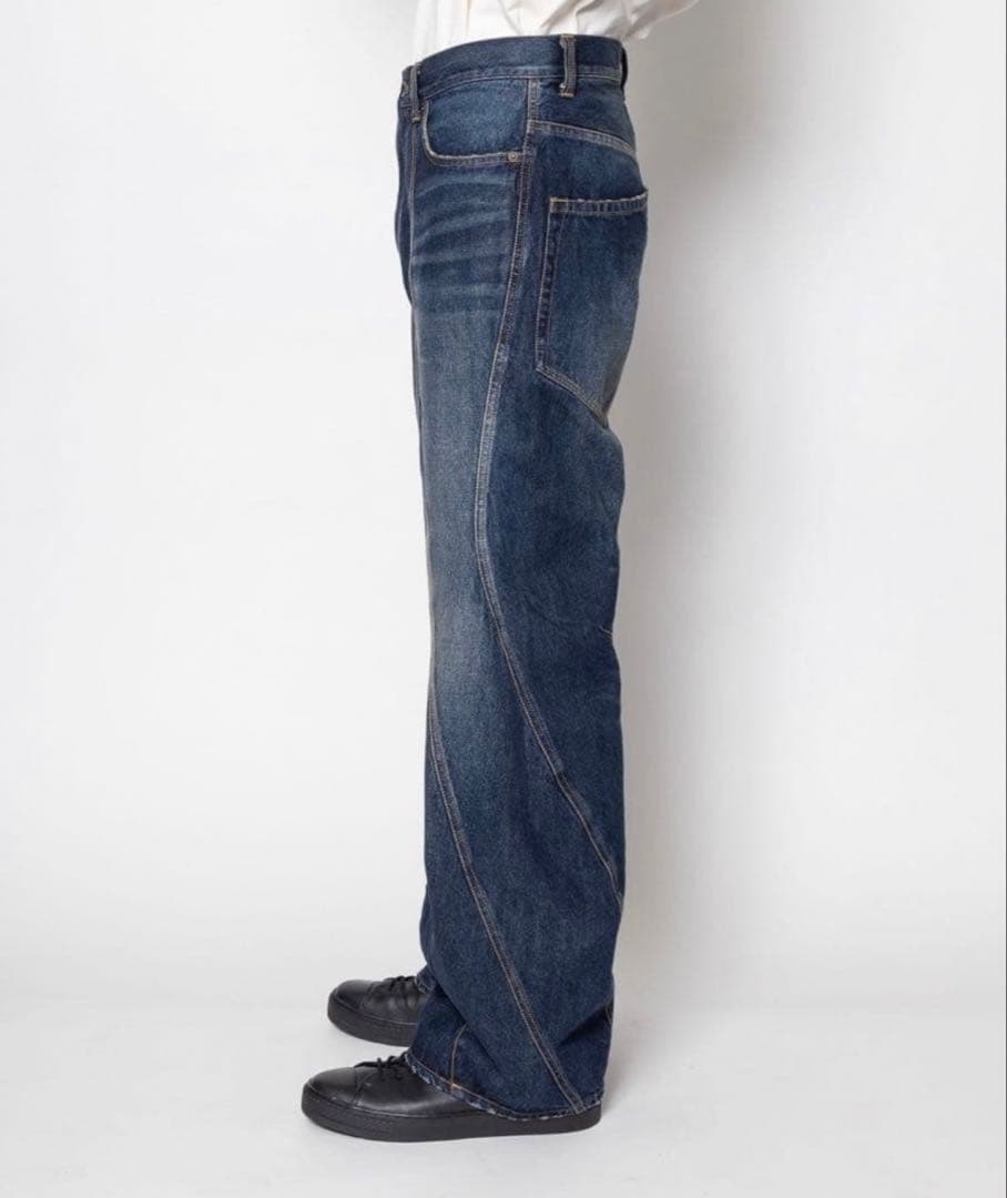 パンツ KHOKI 3D cutting denim pants size 1