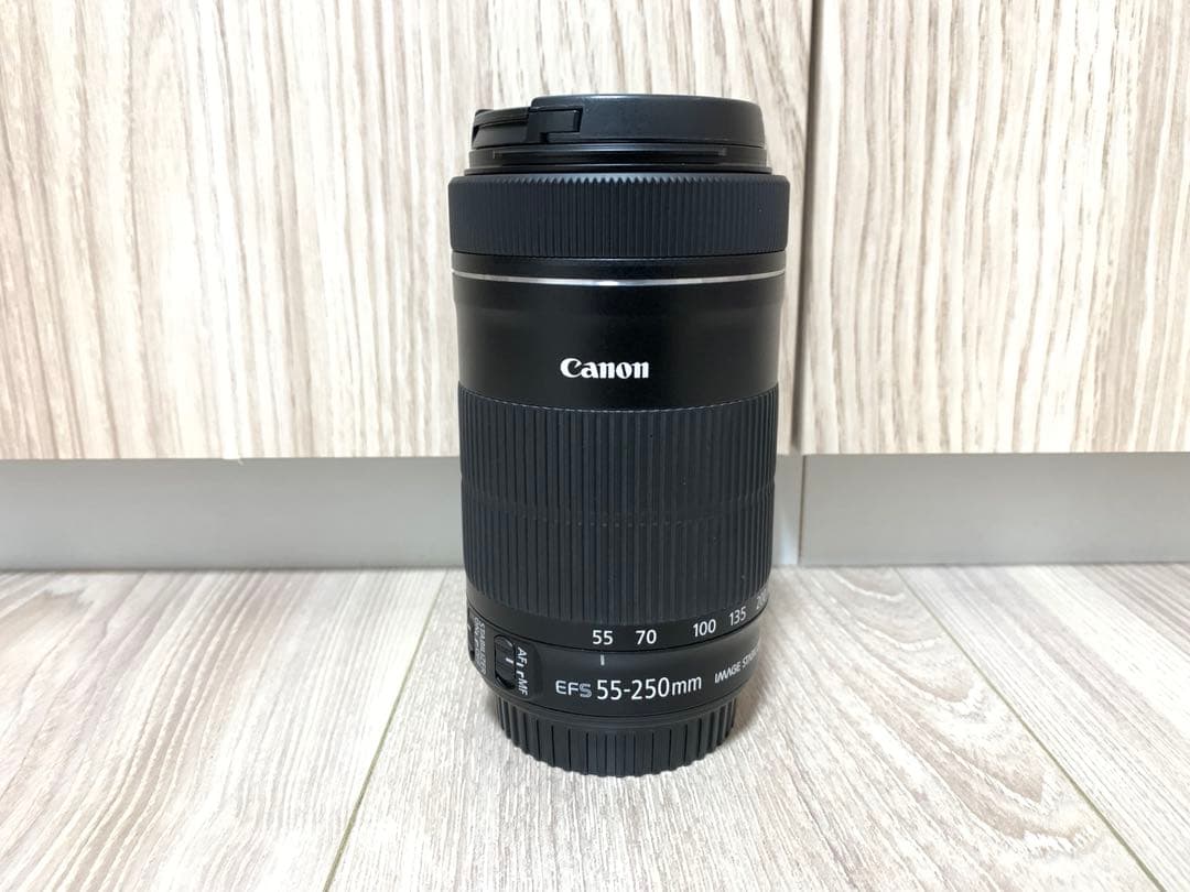 超美品Canonキヤノン EF-S 55-250mm F4-5.6 IS STM