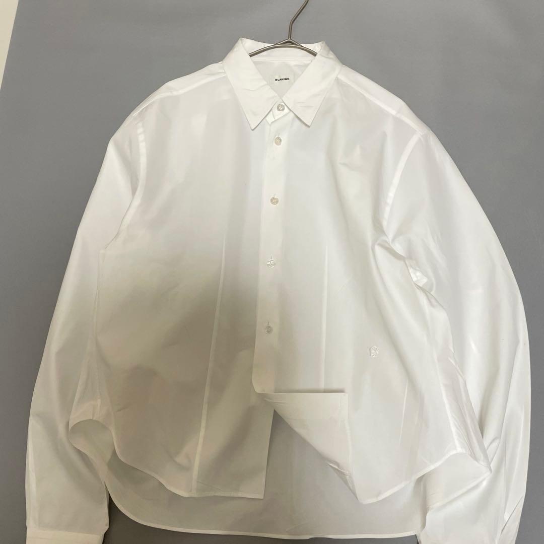 極美品 定価6.6万ブラミンク ブラウス シャツ 24SS ロゴ長袖 レギュラー