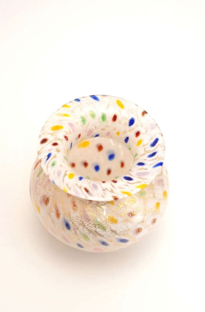 【貴重】ガラス花瓶 　ムラーノガラス　ヴェネチアンガラス　CHISA