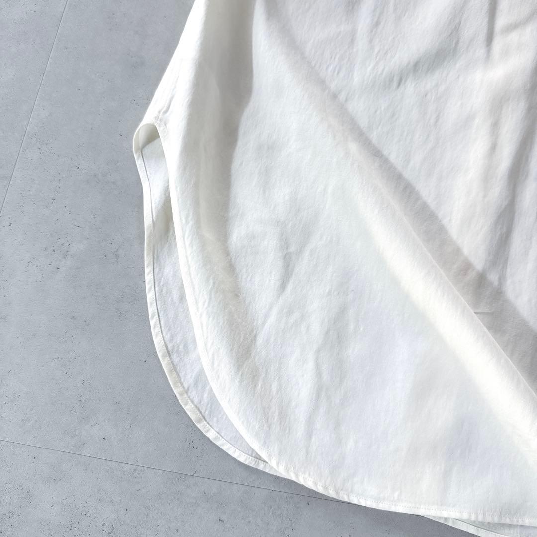 タグ付未使用 IENA長袖バンドカラーシャツLanificio Cangioli