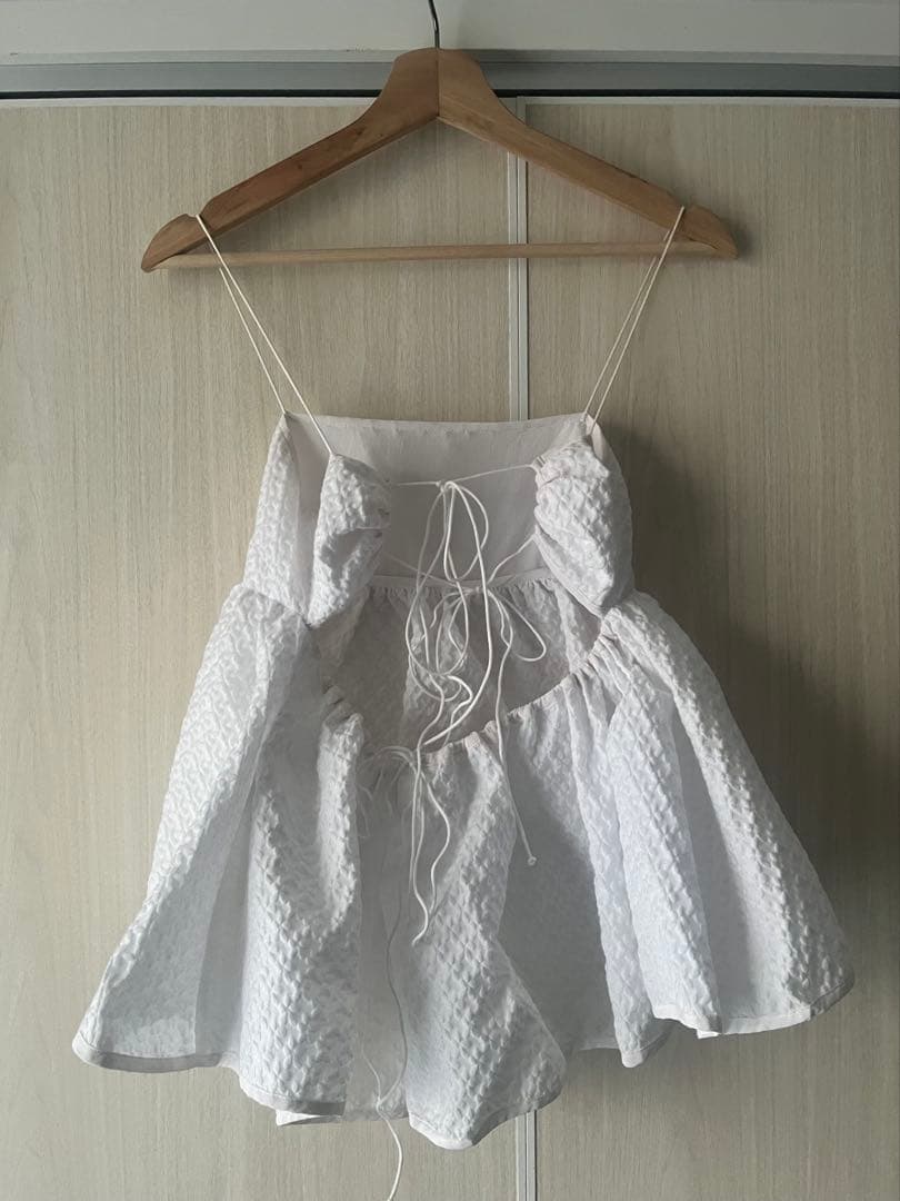cecilie bahnsen selena top キャミ 白 UK6