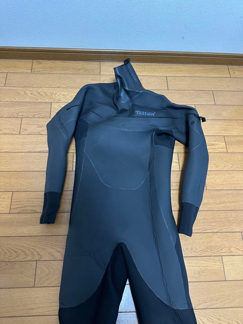 FELLOW ブラック フルスーツ セミドライスーツ フロントジップ