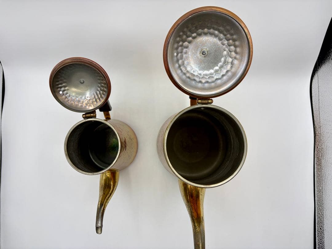 ※希少:Kalita 蝶番付き銅ポット0.7l &1.5l