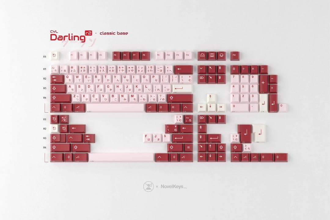 GMK CYL Darling R2 base + extra キーキャップ