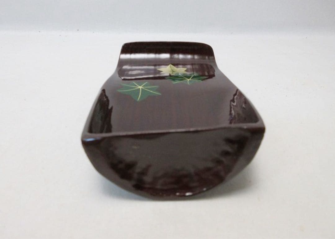 ほぼ未使用 茶道具 福竹 溜塗 金彩蒔絵 銘々皿 5客揃 竹製 干菓子盆 共箱