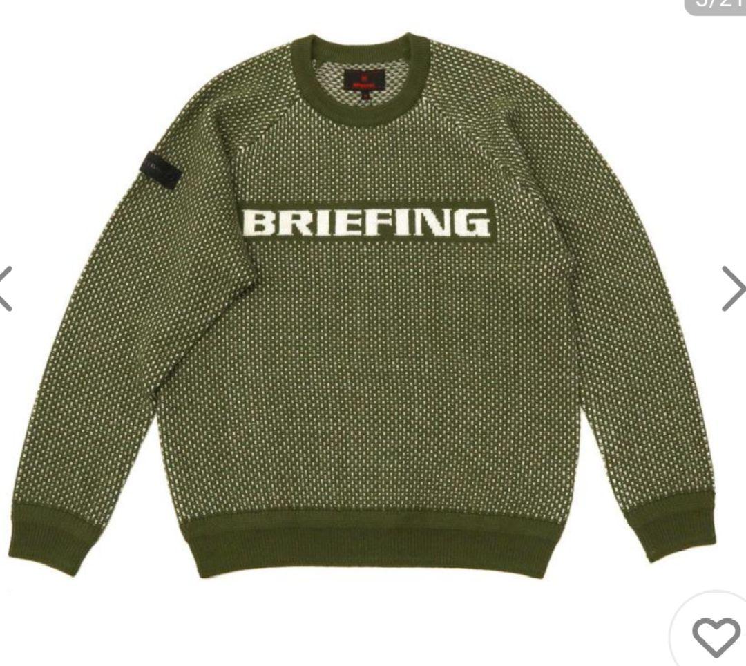 BRIEFING GOLF ブリーフィングゴルフ メンズウェア　セーターオリーブ