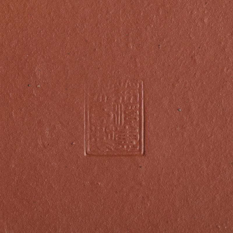 中国　荊渓恵孟臣製　紫砂　朱泥　急須　茶壷　V　9219