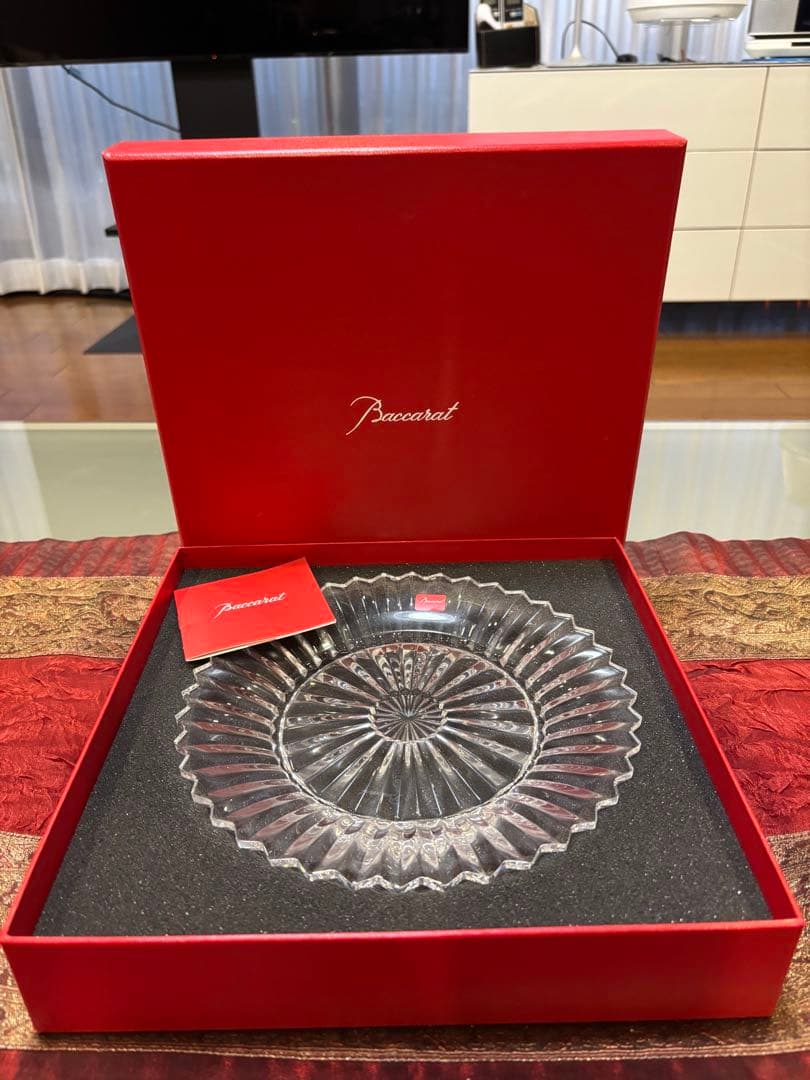 未使用 Baccarat バカラ ミルニュイ プレート 21cm 皿 食器　⑥