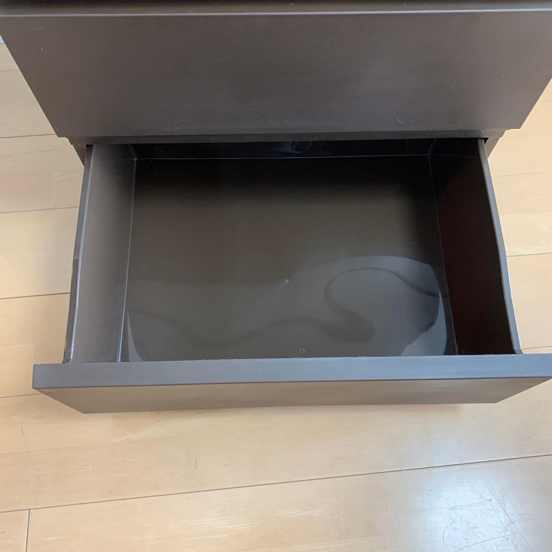 ダークブラウン 5段チェスト　工具不要簡単組立