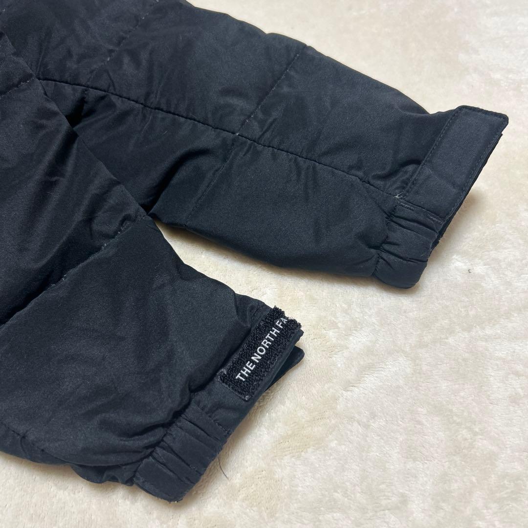 90 ノースフェイス ダウン キッズ 120 ブラック ロングコート ジャケット